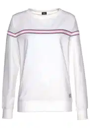 Sweater majica tamno roza / crna / bijela
