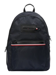 Rucksack weiß / dunkelblau / rot