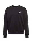 Nike Sportswear Sweatshirt 'Club Fleece' schwarz/weiß
