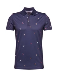 Poloshirt ''''navy aop bird polo'''' navy