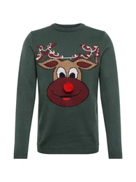Pullover ''''XMAS'''' dunkelgrün