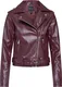 NEW LOOK Přechodná bunda ''''FAITH BELTED BIKER''''  burgundská červeň