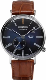 Uhr ''''Rome'''' dunkelblau / karamell / silber