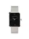 Kapten & Son Analogni sat 'Grace Silver Mesh'  crna / srebro