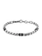 FOSSIL Armband schwarz / silber