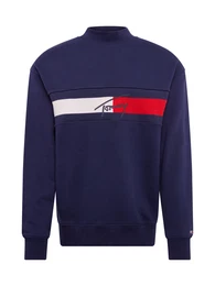 Sweatshirt weiß / dunkelblau / rot