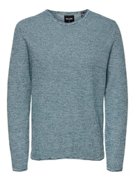 Pullover blaumeliert
