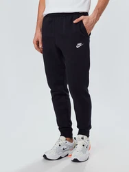 Nike Sportswear Hose 'Club Fleece' schwarz/weiß