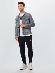 Nike Sportswear Hose 'Club Fleece' schwarz/weiß