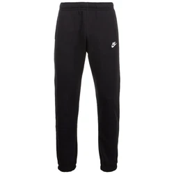 Nike Sportswear Hose 'Club Fleece' schwarz/weiß