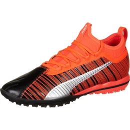 Fußballschuh ''''One 5.3 TT'''' schwarz / silber / orangerot