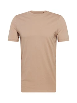 Jack & Jones T-Shirt JJEORGANIC BASIC TEE SS O-NECK NOOS beige