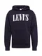 LEVI''''S Hoodie ''''OVERSIZED GRAPHIC'''' weiß / schwarz