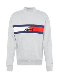 Sweatshirt rot / dunkelblau / hellgrau