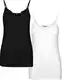 VERO MODA Top 'Inge'  černá / bílá
