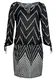 LASCANA Plážové šaty  černá / bílá