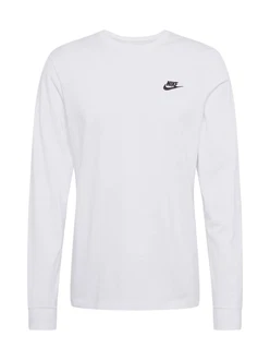 Nike Sportswear Shirt Club MEN'S LONG-SLEEVE T-SHIRT schwarz/weiß
