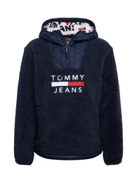 Sweatshirt ''''SHERPA POPOVER'''' rot / weiß / dunkelblau
