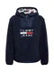 Tommy Jeans Sweatshirt ''''SHERPA POPOVER'''' rot / weiß / dunkelblau