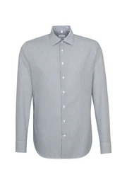Hemd dunkelgrau / wei