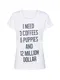 EINSTEIN & NEWTON Tričko ''''6 Puppies T-Shirt''''  černá / bílá