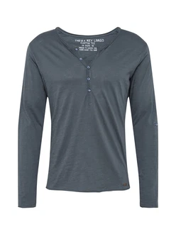 Key Largo Longsleeve Henleyshirt Ginger (MLS00038) Ginger/tanne