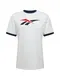 REEBOK Shirt ''''CL D RINGER TEE'''' dunkelblau / weiß