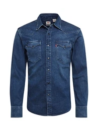 LEVI''''S Hemd ''''BARSTOW WESTERN SLIM'''' blue denim