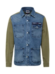 Jeansjacke '''' Cargo '''' blue denim / oliv