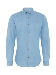 Hemd rauchblau