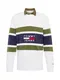 Tommy Jeans Pullover ''''Panel Rugby'''' schwarz / weiß / oliv