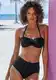 LASCANA Bikini gornji dio ''''Scallop''''  crna