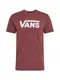 VANS Majica  bordo / bela