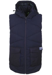 Steppweste blau