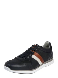 Sneaker navy / braun / weiß