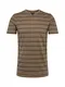JACK & JONES Shirt ''''JPRBEN STRIPE BLU. SPLIT NECK TEE PRE'''' grün