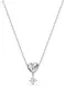 Swarovski Lančić ''''Lifelong Heart''''  siva