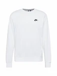 Nike Sportswear Sweatshirt 'Club Fleece' schwarz/weiß