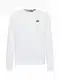 Nike Sportswear Sweatshirt 'Club Fleece' schwarz / wei
