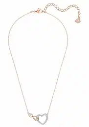 Řetízek růžově zlatá / stříbrná / průhledná