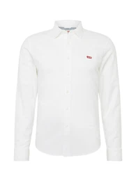 LEVI'S Hemd 'LS Battery HM Shirt Slim' rot / wei