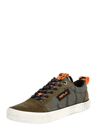 Sneaker weiß / dunkelgrün