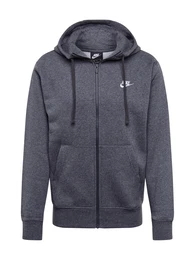 Sweatjacke dunkelgrau / weiß