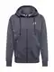 Nike Sportswear Sweatjacke dunkelgrau / weiß