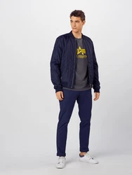 ALPHA INDUSTRIES T-Shirt zitronengelb/dunkelgrau
