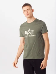 ALPHA INDUSTRIES T-Shirt hellbeige/grn
