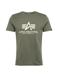 ALPHA INDUSTRIES T-Shirt hellbeige/grn