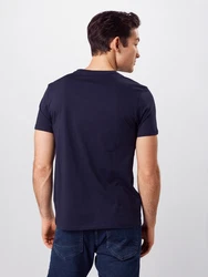 ALPHA INDUSTRIES T-Shirt dunkelblau/weiß