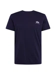 ALPHA INDUSTRIES T-Shirt dunkelblau/weiß