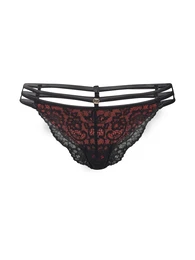 Kalhotky 'Brief' červená / černá